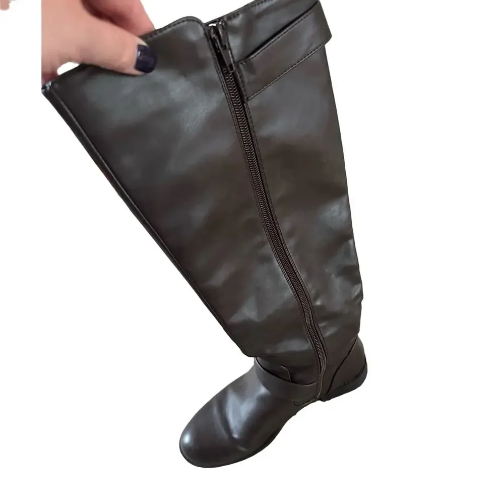 Miatoo size 7 knee high brown riding  boots EUC